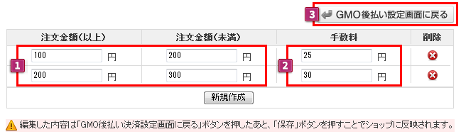 GMO後払い手数料