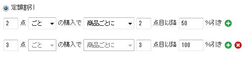 まとめ買い割引の具体例