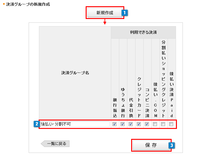 決済グループ