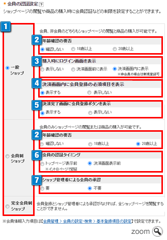 会員制ショップ